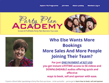 Tablet Screenshot of partyplanacademy.com